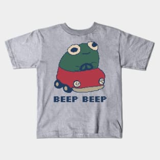 Beep Beep Froggie 80s Pixel Art Kids T-Shirt